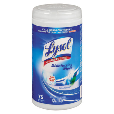 Lysol Spring Waterfall Disinfecting Wipes, 75 ct