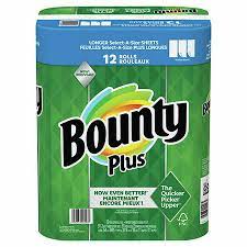 Bounty Plus Paper Towels, 12 rolls