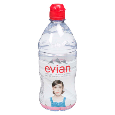 Evian Natural Spring Water, 750 mL