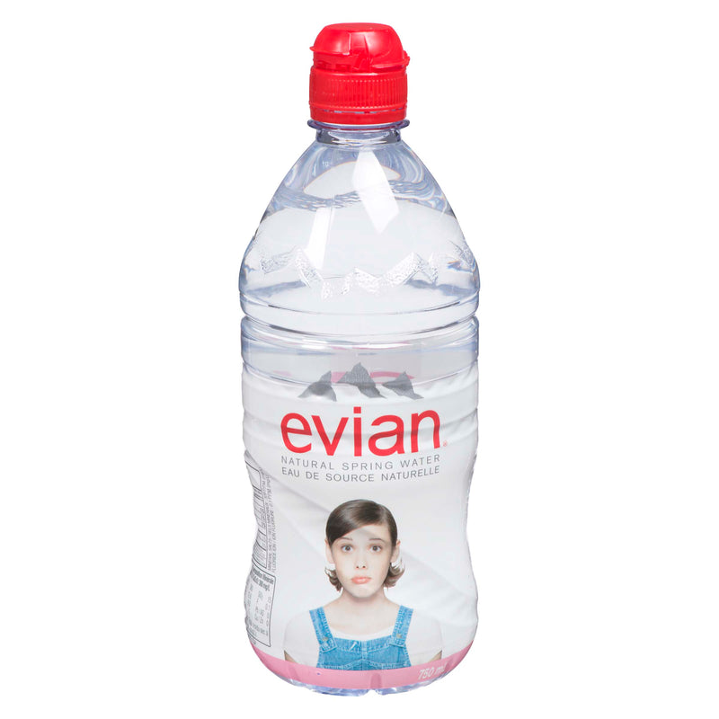 Evian Natural Spring Water, 750 mL