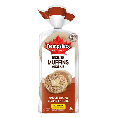 Dempster's English Muffins Whole Grains, 340 g