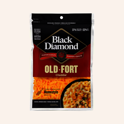Black Diamond Old Cheddar Shredded Cheese, 320g