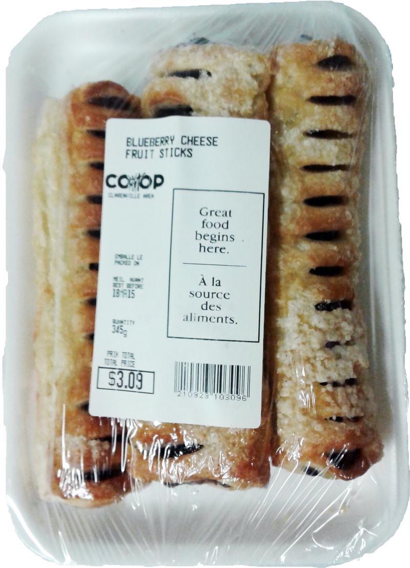 Blueberry Fruit Sticks, 345 g