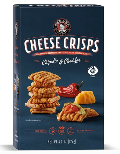John Wm. Macy's Chipotle Cheddar Cheese Crisps, 128 g