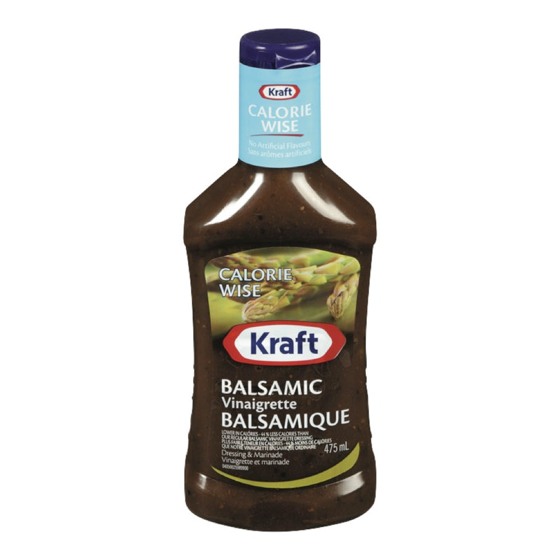 Kraft Balsamic Vinaigrette Calorie Wise Dressing, 475 mL
