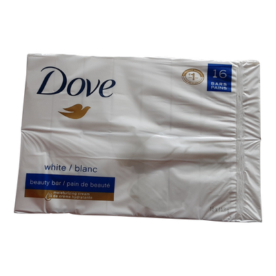 Dove White Beauty Bar Soap, 16 ct