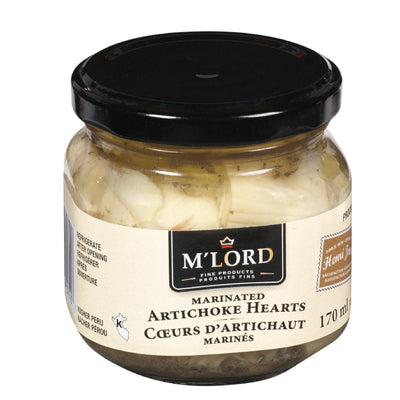 M'Lord Marinated Artichoke Hearts, 170 mL