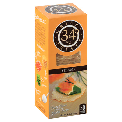 34 Degrees Sesame Crisps, 128 g