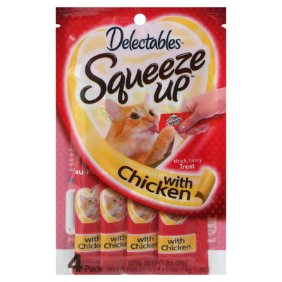 Delectables Squeeze Ups With Chicken, 4 x 14 g