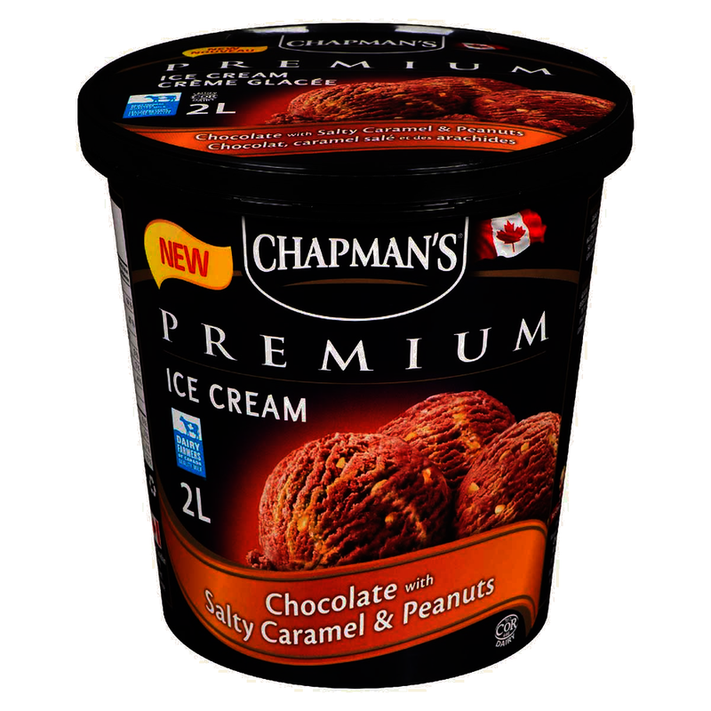 Chapman's Chocolate With Salty Caramel & Peanuts Ice Cream, 2 l