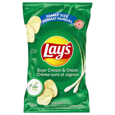 LAYS SOUR CRM/ONION FAMILY SIZ