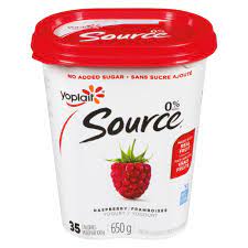 SOURCE RASPBERRY YOGURT, 650g