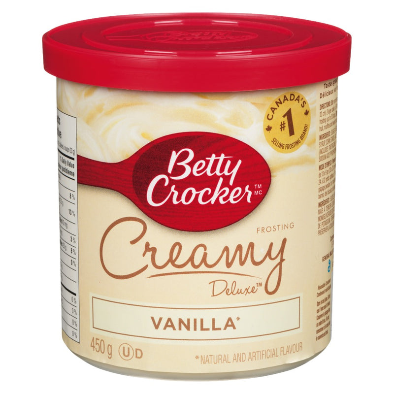 Betty Crocker Creamy Deluxe Vanilla Frosting, 450 g