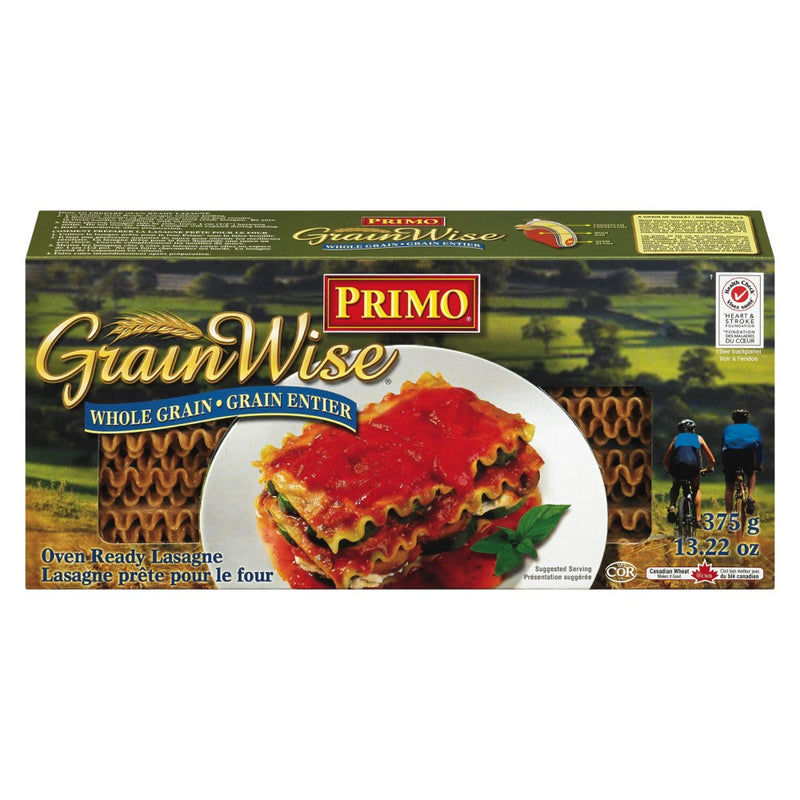 Primo Whole Grain Oven Ready Lasagna, 375 g