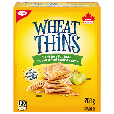 Christie Wheat Thins Original Low Fat Crackers, 200 g