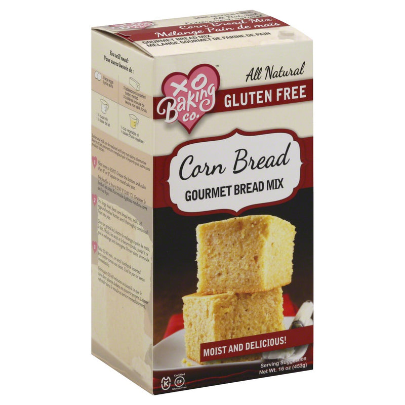 XO Baking Co. Gluten Free Corn Bread Mix, 453 g