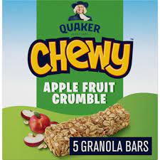 Quaker Chewy Apple Fruit Crumble Granola Bars, 120 g