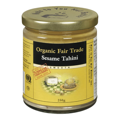 Nuts To You Nut Butter Inc. Organic Fair Trade Smooth Sesame Tahini, 250 g