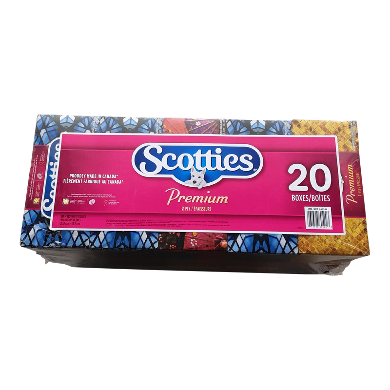 Scotties White Tissues, 123 ct, 20 ct