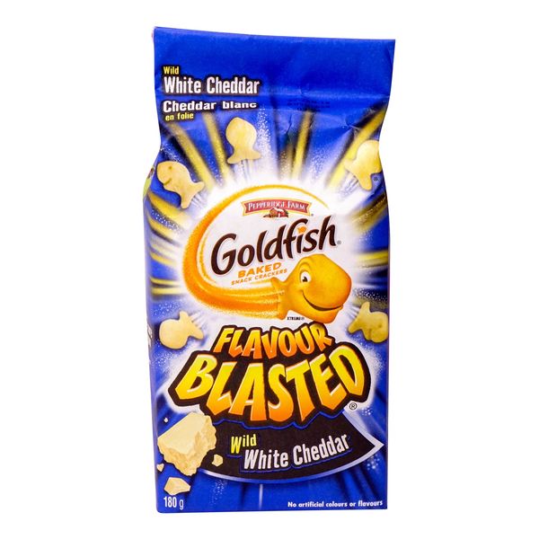Goldfish Flavour Blasted Wild White Cheddar Crackers, 180 g