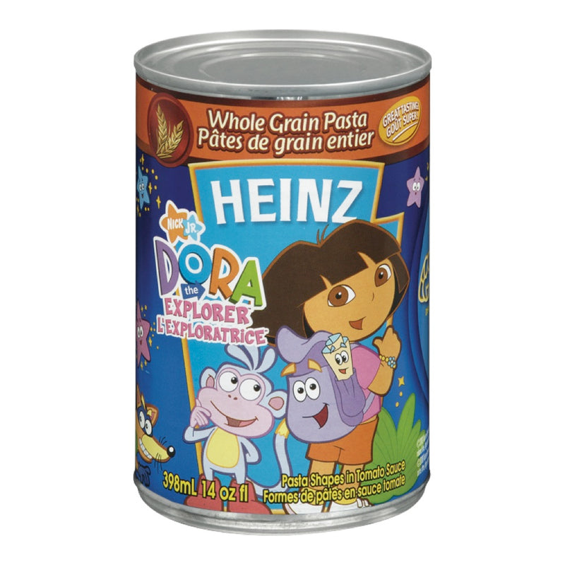 Heinz Whole Grain Pasta, Pasta shapes in tomato sauce, 398 mL