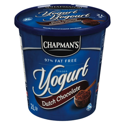 Chapman's Frozen Yogurt Dutch Chocolate, 2 L