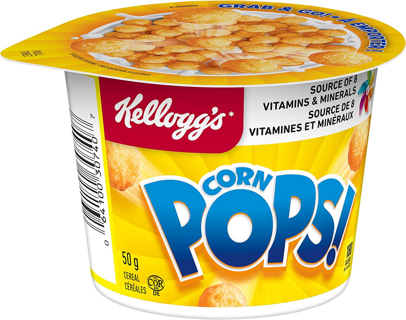 Kellogg's Corn Pops Cereal Cup, 50 mL