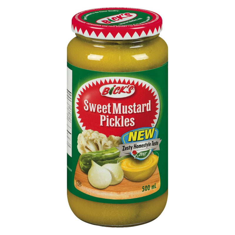Bick's Sweet Mustard Pickles, 500 mL