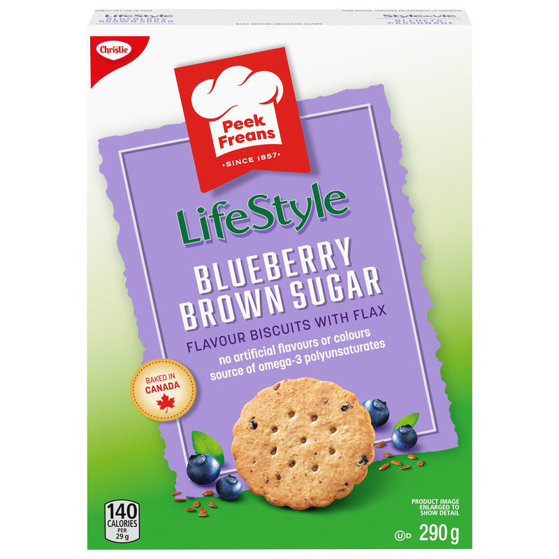 Peek Frean Lifestyle Blueberry Brown Sugar Crunch Biscuits, 290 g