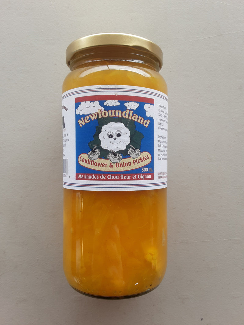 Newfoundland Cauliflower & Onion Pickles, 500 mL