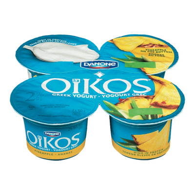 Oikos Greek Yogurt Pineapple, 4 x 100 g