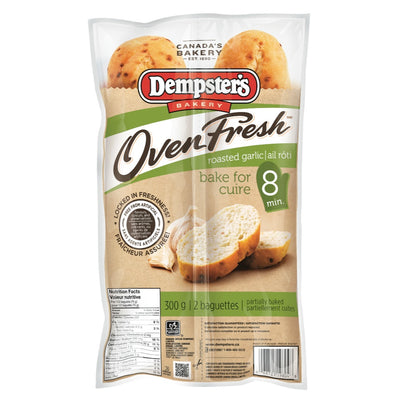 Dempster's Oven Fresh Roasted Garlic, 2 baguettes