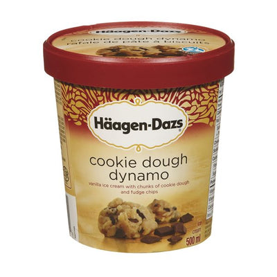 Haagen-Dazs Cookie Dough Dynamo Ice Cream, 500 mL