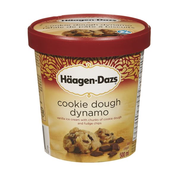 Haagen-Dazs Cookie Dough Dynamo Ice Cream, 500 mL