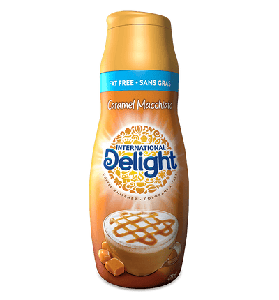 International Delights, Caramel Macchiato, Fat Free, Coffee Whitener, 473 mL (16oz)