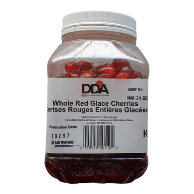DDA Whole Red Glace Cherries, 1 ct