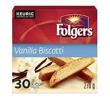 Folgers Keurig Vanilla Biscotti Coffee, 270 g (30ct)
