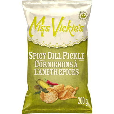 Miss Vickie's Spicy Dill Pickle Chips, 200 g
