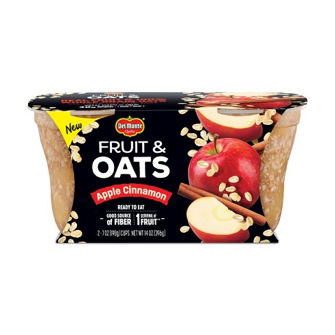 Del Monte Fruit & Oats Apple Cinnamon Cups, 396 mL  (2 x 198mL)