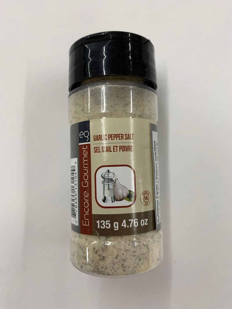 Encore Garlic Pepper Salt, 135 g