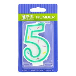 Bakery Crafts Number 5 Birthday Candle