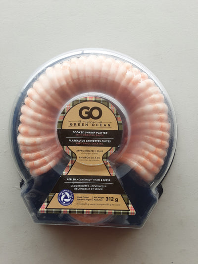 Green Ocean Shrimp Platter With Sauce, 312g