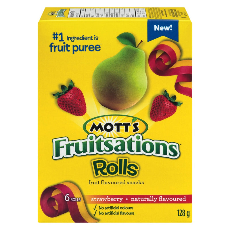Mott's Strawberry Fruitsations Rolls, 128 g
