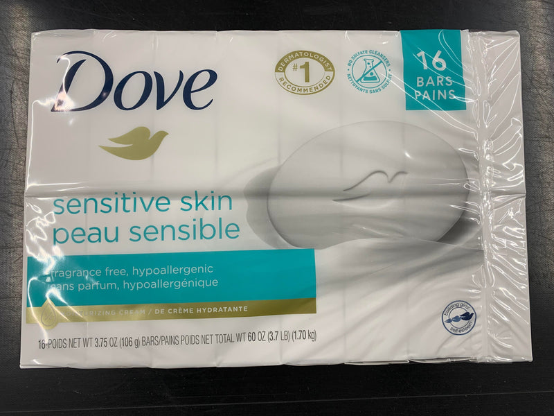 DOVE SENSATIVE SOAP, 16PK
