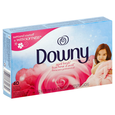 Downy April Fresh Sheets Fabric Softener, 40 sheets
