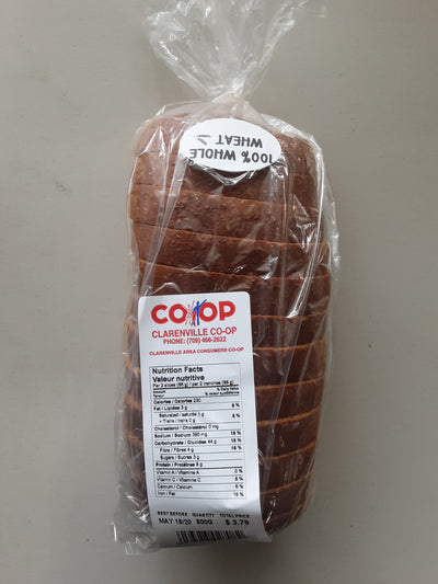 100% Whole Wheat Bread Sliced, 475 g