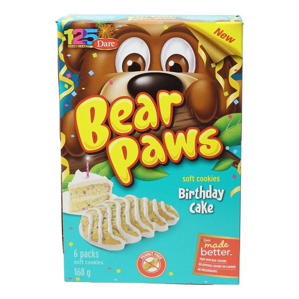 Bear Paws Birthday Cake Soft Cookies, 168 g