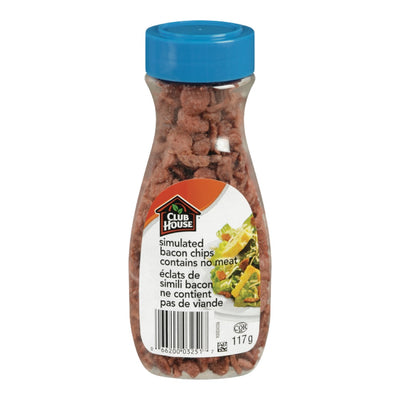 Club House Simulated Bacon Chips Contains No Meat, 117 g