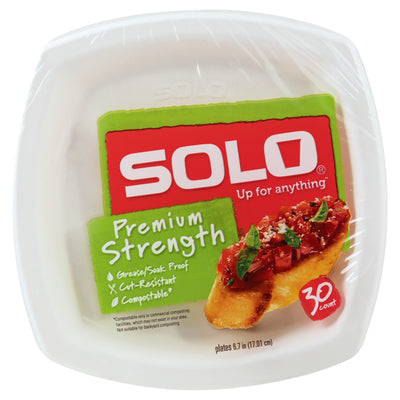 Solo Premium Strength 6.7 Inch Plates, 30 plates