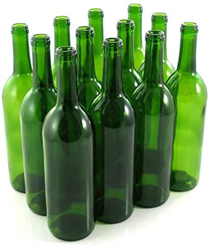 GREEN WINE BOTTLES, 12 pk